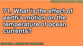 271 Effect of Earths Motion on Ocean Current Temperatures  Understanding the Impact [upl. by Trinette]