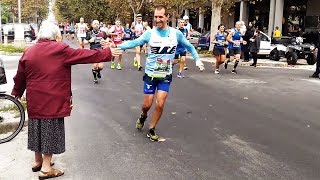 Grandma Gives out High Fives during Marathon [upl. by Jann922]