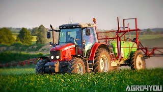 Opryski 2017 GoPro4 Massey Ferguson 5455 Dyna 4 amp Promar Świętokrzyski [upl. by Ahsaercal303]