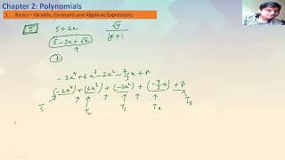 CBSE Grade 9 Polynomials Part A [upl. by Welby]