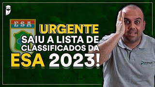 Saiu o resultado da ESA 2023 [upl. by Eliam]