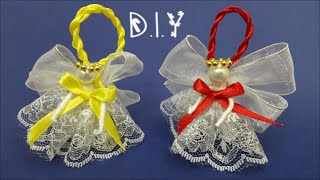 DIY Christmas Ornament Angel  MyInDulzens [upl. by Aeet]