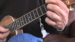 Easy ukulele blues in A Tutorial [upl. by Kursh]