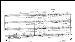 Brian Ferneyhough  Exordium w score for string quartet 2008 [upl. by Nitram]