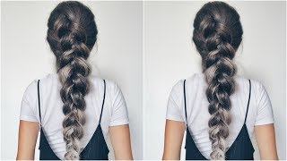 Impletitura pe dos  spic   How to dutch braid  Reverse braid [upl. by Nylzzaj243]