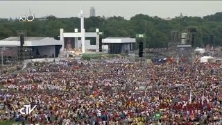 Messe douverture des XXXIe JMJ à Cracovie Pologne [upl. by Ellekram799]