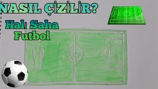 Nasıl Çizilir FUTBOL SAHASI drawing futbol çizim [upl. by Durrell]