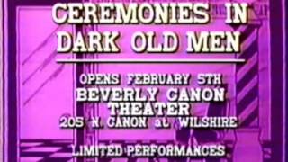 1988 quotCeremonies in Dark Old Menquot commercial [upl. by Ovatsug]