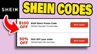 The BEST Shein Promo Code 2024  New Updated amp Working Shein Coupon Codes [upl. by Gehlbach]