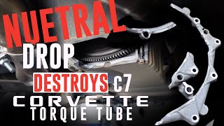 Neutral DROP ends BAD for C7 CorvettePart 1 Torque Tube amp Oil pan Replacement 2015 Corvette [upl. by Llenna674]