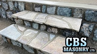 Retaining Wall and Steps  CBS Masonry Ltd [upl. by Adnaugal]