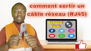 Comment Sertir Un Cable Réseau Ethernet RJ45 rj45 dahua hikvision cisco ethernet [upl. by Turpin]