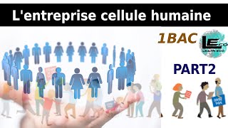 Lentreprise cellule humaine 1 bac  PART 2 [upl. by Celik303]