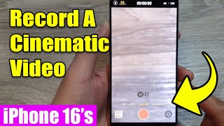 iPhone 1616 Pro Max How to Record A Cinematic Video [upl. by Assira]