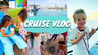 Day 1 on the Worlds LARGEST Cruise Ship ⛵🤯 Cruise FamilyVacation iconoftheseas [upl. by Sarene]