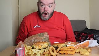 burger King new items uk mukbang [upl. by Aneled]