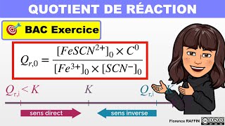 QUOTIENT DE RÉACTION  SENS SPONTANÉE  Exercice  Terminale [upl. by Adnohrahs932]