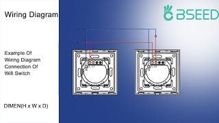 WiFi 2 way Switch installation and matching smartphone  Bseed [upl. by Eberle276]