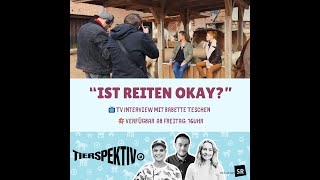 Ist Reiten eigentlich okay  Interview mit Babette Teschen mit dem Saarländischen Rundfunk [upl. by Yrekaz]