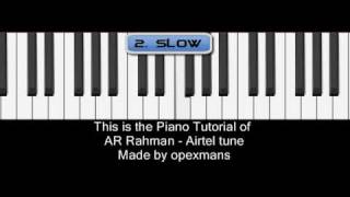 airtel tune piano tutorial [upl. by Bullen]