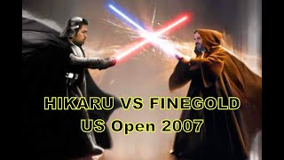 GM Ben Finegold vs GM Hikaru Nakamura US Open Chess 2007 [upl. by Odla690]