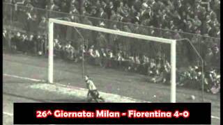 Road to Scudetto  19541955  Tutti i gol del Milan [upl. by Ozzie250]