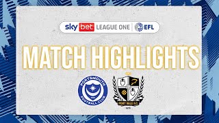 Portsmouth v Port Vale highlights [upl. by Laehplar]