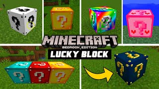 LUCKY BLOCK ADDON PARA MINECRAFT PE 119 BEDROCK  Lucky Block Addon in Minecraft PE [upl. by Herwick568]