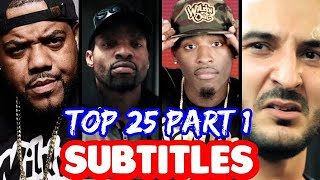 Top 25 Bars That Will NEVER Be Forgotten PART 1 SUBTITLES  SMACK URL  Masked Inasense [upl. by Quintessa]