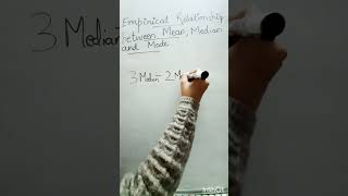 Trick to Learn Empirical Relation between Mean Median amp Mode  Class 10 Ch14  shorts ytshorts [upl. by Kennie]