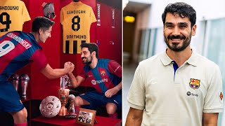 GUNDOGAN ARRIVES He explains what hell bring to Barcelona [upl. by Ellehc989]