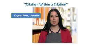 How to Reference a Citation Within a Citation in APA Style [upl. by Odysseus819]