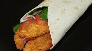 WRAP AU POULET PANKO  CUISINERAPIDE [upl. by Tace743]