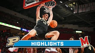 Purdue at Maryland  Highlights  Big Ten Mens Basketball  Jan 2 2024 [upl. by Sivla857]