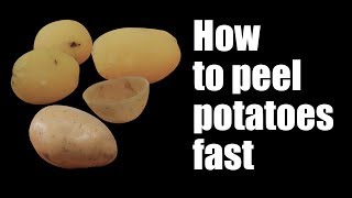 How to peel potatoes fast [upl. by Luemas]