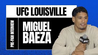 Miguel Baeza full UFC Louisville prefight media day interview [upl. by Holman608]