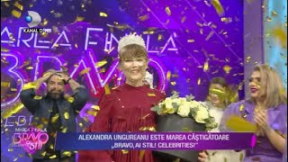 Bravo ai stil  ALEXANDRA UNGUREANU MAREA CASTIGATOARE quotBRAVO AI STIL CELEBRITIESquot SEZONUL 6 [upl. by Genie]