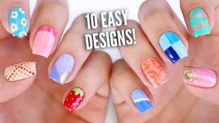 10 Easy Nail Art Designs for Beginners The Ultimate Guide 5 [upl. by Niwrehs]