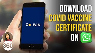 How to Download COVID19 Vaccine Certificate Using WhatsApp [upl. by Ellinger]