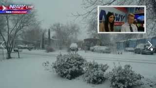 New Years Eve Weather Snow in Arizona Fiesta Bowl [upl. by Haslam487]