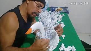 CISNE DE PAPEL ORIGAMI como fazer [upl. by Richard]