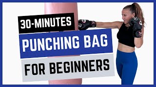 30minute Punching Bag Workout for Beginners [upl. by Drabeck]