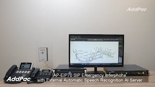 APEIP70 SIP emergency interphone with external speech recognition AI serverAI 음성인식 SIP 비상인터폰 솔루션 [upl. by Fredenburg]