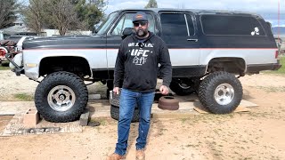 Installing Shocks On The Squarebody Suburban and Review Of The VEVOR CH60 Hole Press Tool [upl. by Enomis]