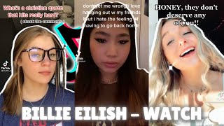 Watch By Billie Eilish  TikTok Compilation [upl. by Addia]