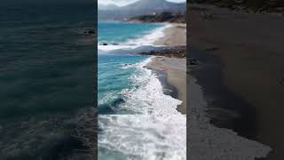 Triopetra  Crete beach travel waves mountains relaxingsounds ocean nature summer drone [upl. by Ditter868]