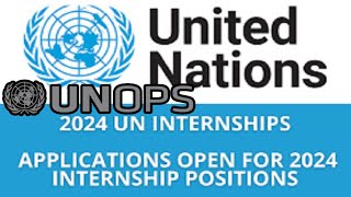 How to apply for UNOPS internship 2024English and Bahasa Indonesia [upl. by Gardol]