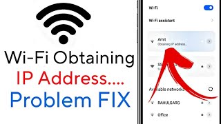 Fixed WiFi Stuck on obtaining IP address problem in Android  Failed to obtain IP address Solved [upl. by Nhabois107]