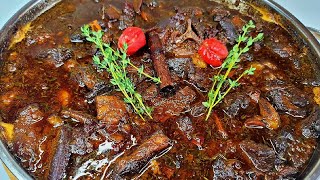 oven baked pepper pot recipe with lamb amp goat meat guyanese style 🇬🇾 [upl. by Burkley773]