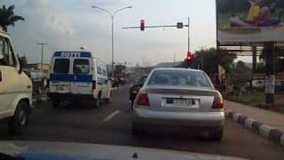 Driving through the streets Enugu Nigeria [upl. by Narrat]